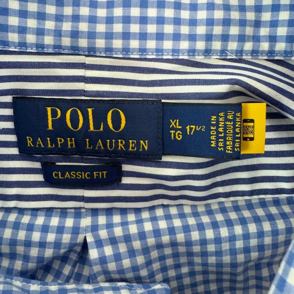 Polo Ralph Lauren Classic Fit Poplin Long Sleeve Mens XL